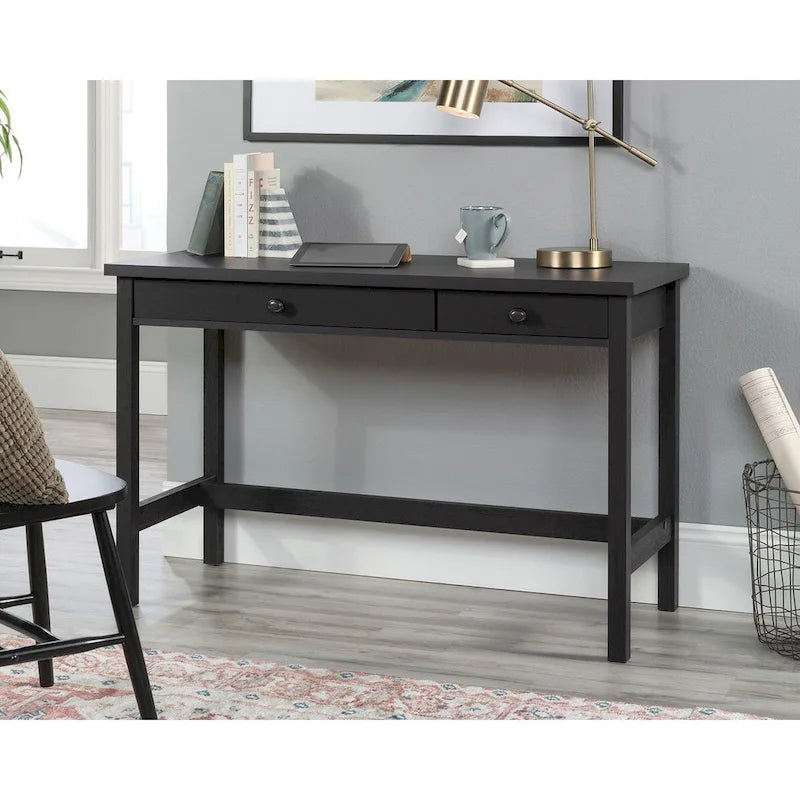 Scrivania Raven Oak / Soft White a 2 cassetti, Utente singolo