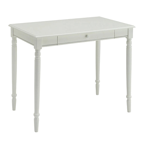Scrivania a 1 cassetto, Opzioni multi-colore, Utente singolo – Ciliegio/Nero, Nero, Bianco, Espresso, Blu, Legno laccato/Bianco