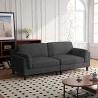 Divanetto a 2-3 posti in velluto a costine – Grigio / Beige / Grigio chiaro / Verde / Arancione