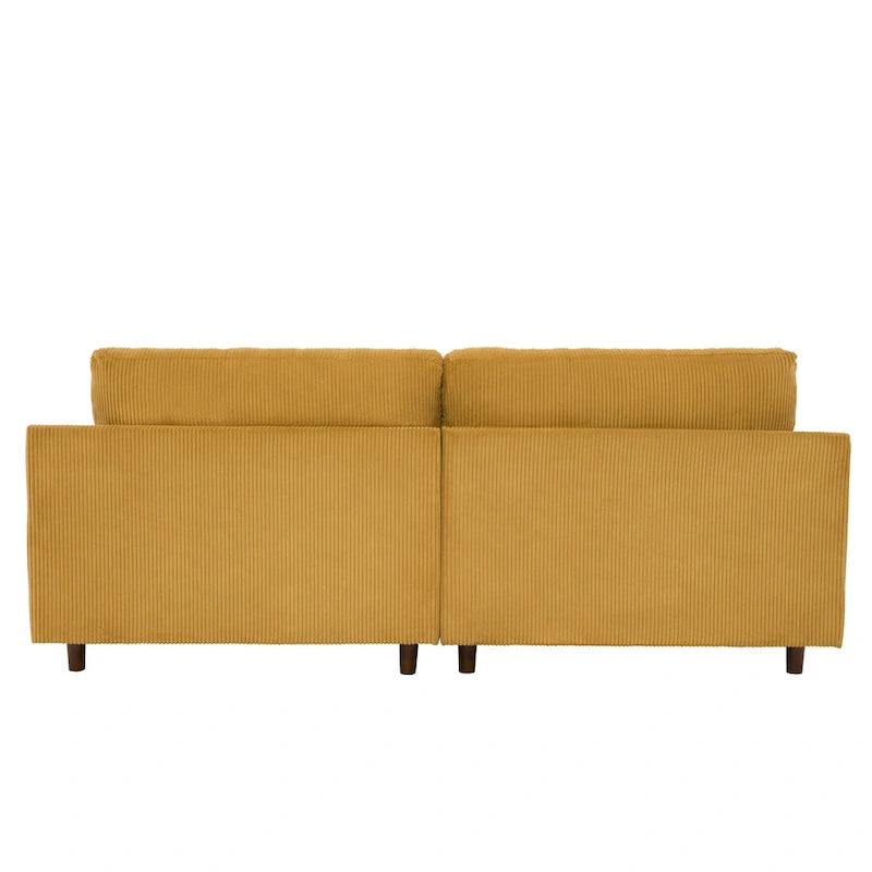 Divanetto a 2-3 posti in velluto a costine – Grigio / Beige / Grigio chiaro / Verde / Arancione