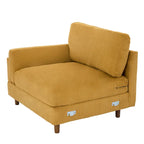 Divanetto a 2-3 posti in velluto a costine – Grigio / Beige / Grigio chiaro / Verde / Arancione