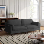 Divanetto a 2-3 posti in velluto a costine – Grigio / Beige / Grigio chiaro / Verde / Arancione