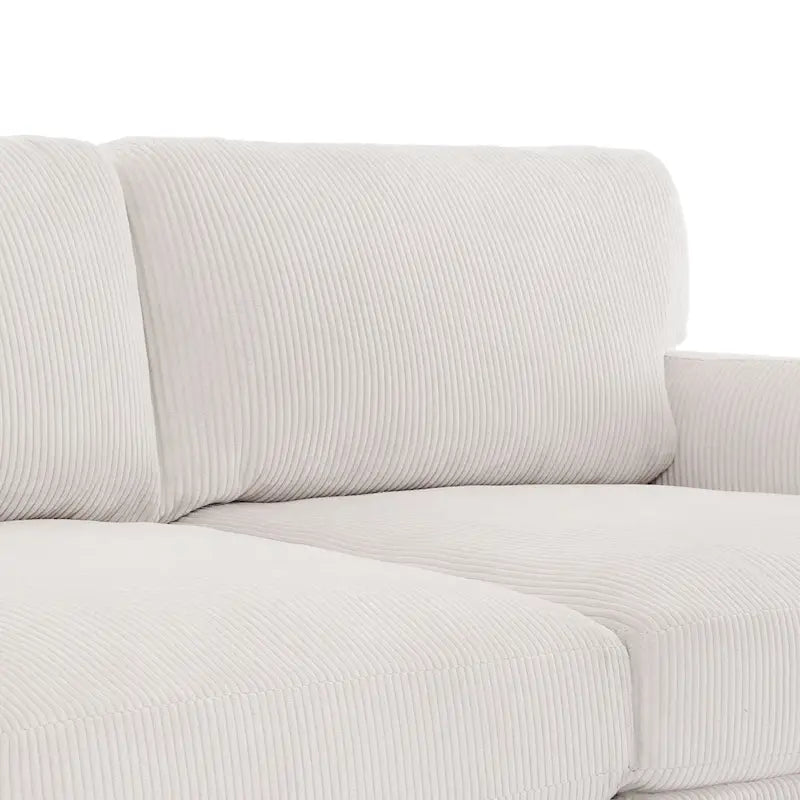 Divanetto a 2-3 posti in velluto a costine – Grigio / Beige / Grigio chiaro / Verde / Arancione