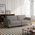 Divanetto a 2-3 posti in velluto a costine – Grigio / Beige / Grigio chiaro / Verde / Arancione
