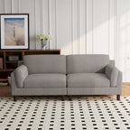 Divanetto a 2-3 posti in velluto a costine – Grigio / Beige / Grigio chiaro / Verde / Arancione
