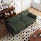 Divanetto a 2-3 posti in velluto a costine – Grigio / Beige / Grigio chiaro / Verde / Arancione