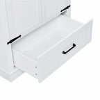 Mobile alto contenitore bianco verniciato, 2 ante 1 cassetto