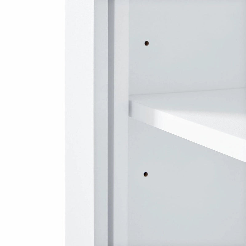 Mobile alto contenitore bianco verniciato, 2 ante 1 cassetto