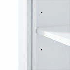 Mobile alto contenitore bianco verniciato, 2 ante 1 cassetto