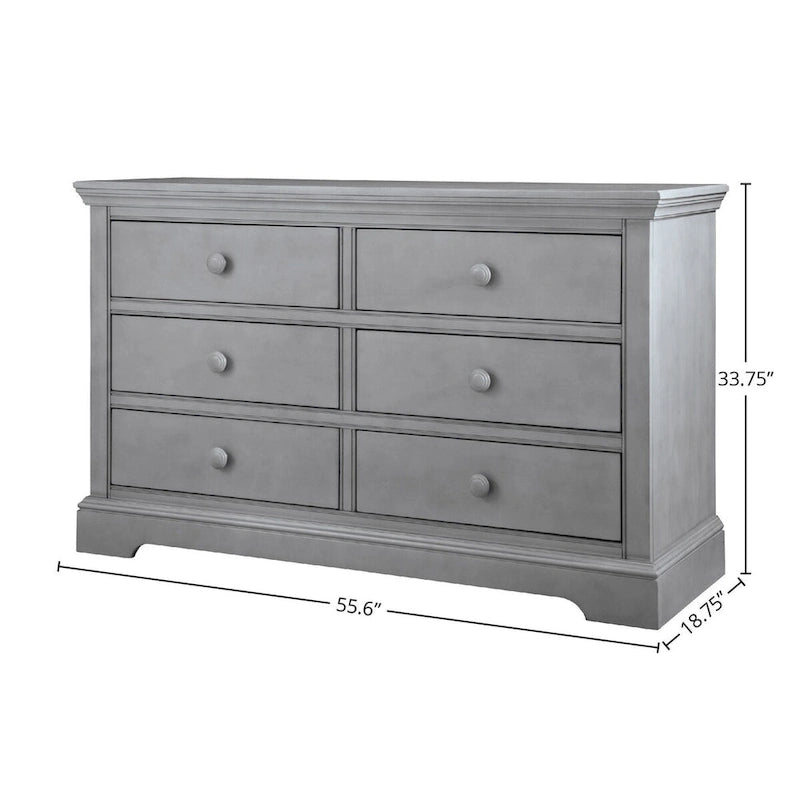Cassettiera a 6 cassetti, Cloud / Cashew / Chalk, Legno massello, 1 persona
