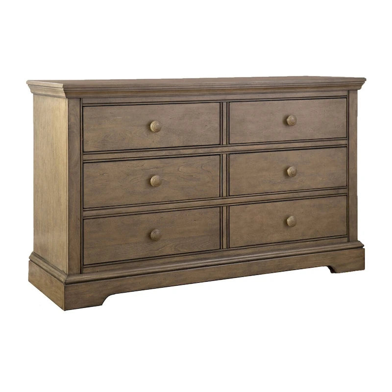 Cassettiera a 6 cassetti, Cloud / Cashew / Chalk, Legno massello, 1 persona
