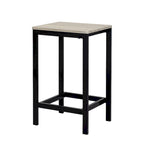 Set da bar 5 pezzi con 4 sgabelli, 4 posti, colore marrone/rovere/marrone scuro